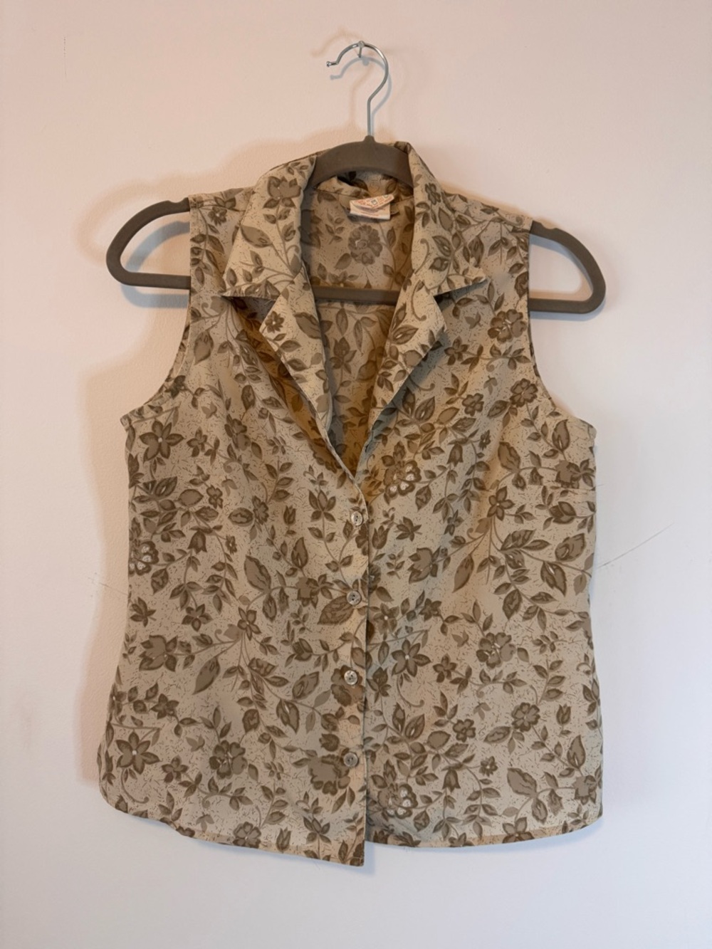 Vintage Sleeveless Button Down